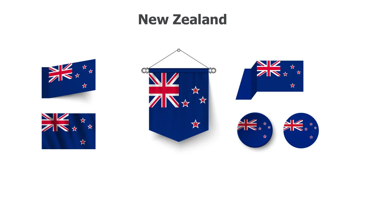 New Zealand flags