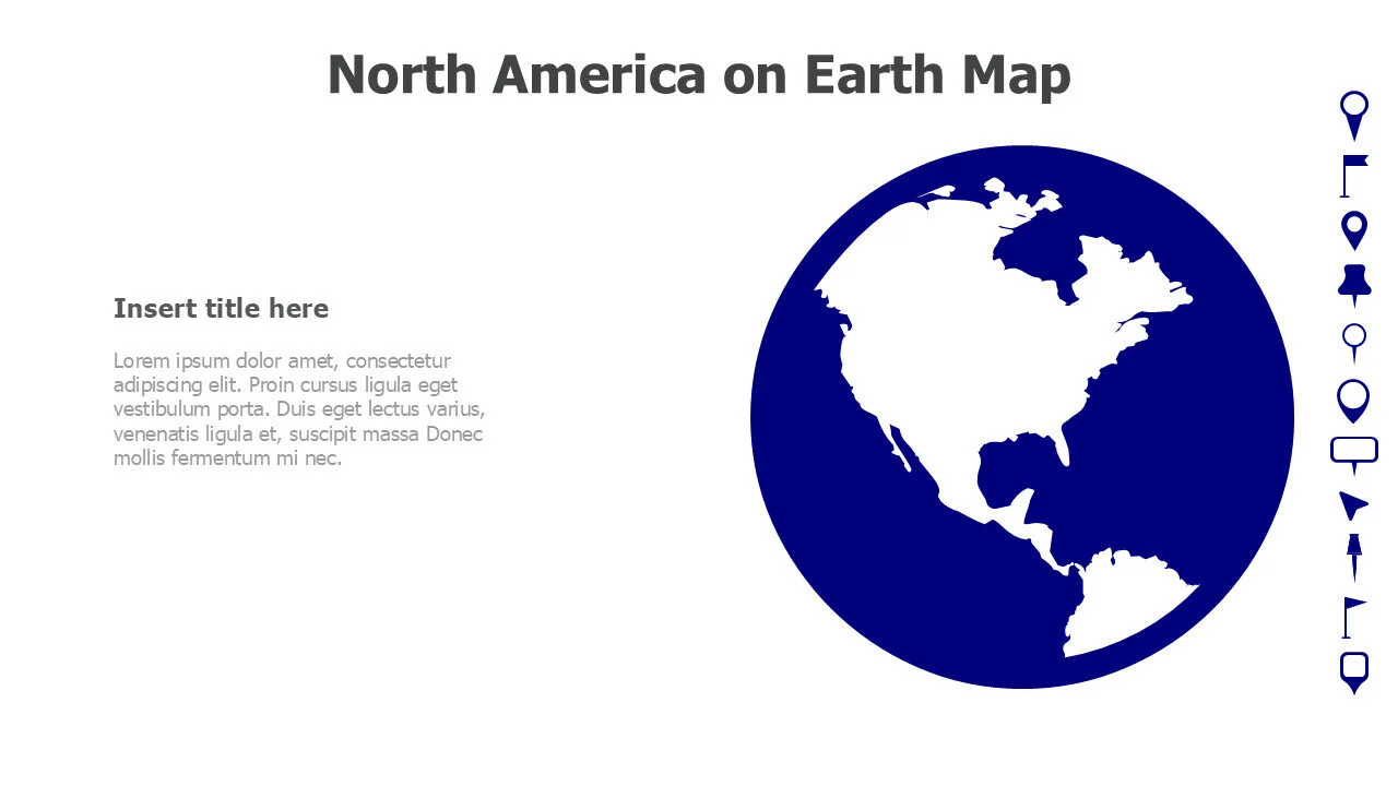 North America on Earth Map 2