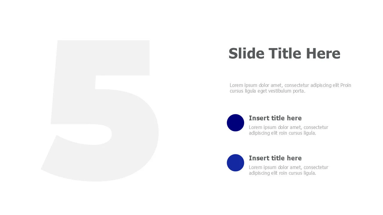 Number 5 image placeholder