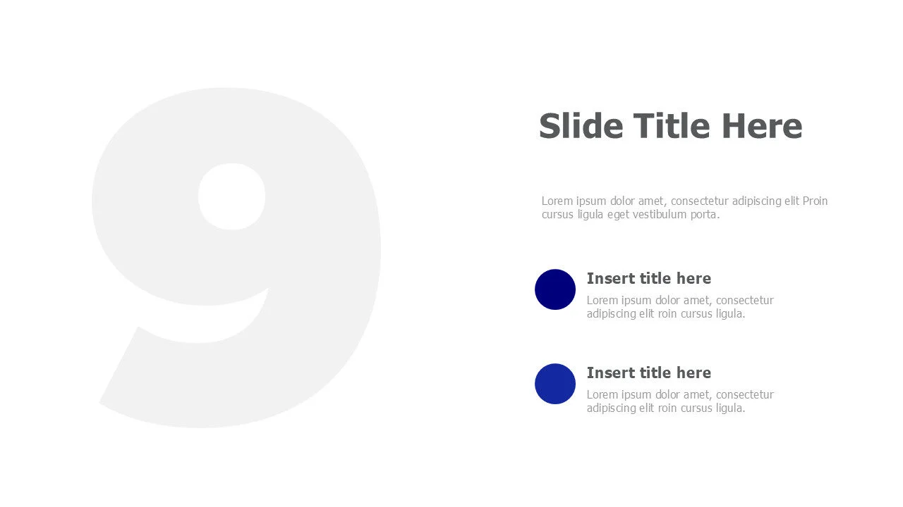 Number 9 image placeholder