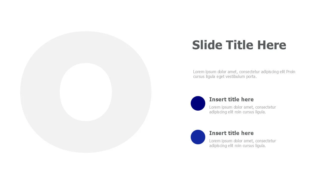 O Letter image placeholder