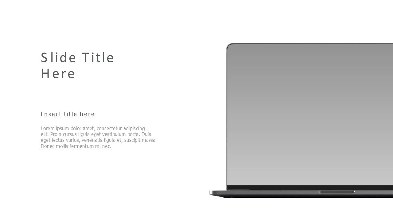 Right cropped computer screen mockup