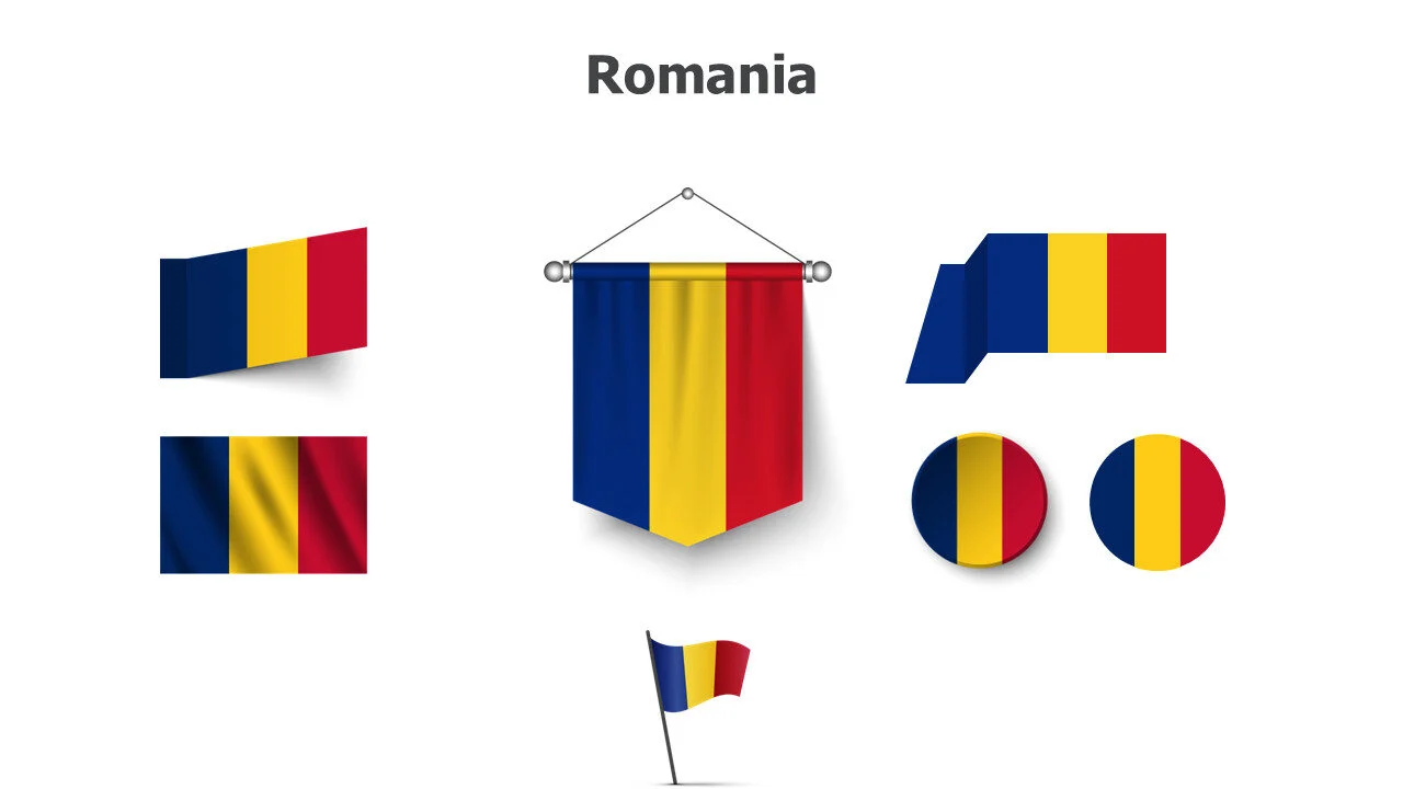Romania flags
