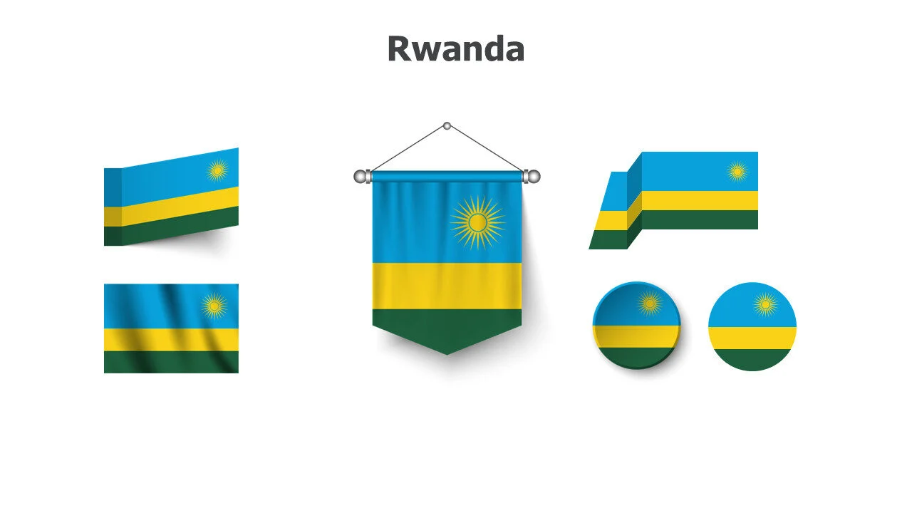 Rwanda flags