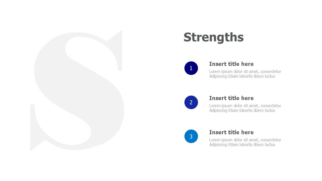 S Strengths placeholder