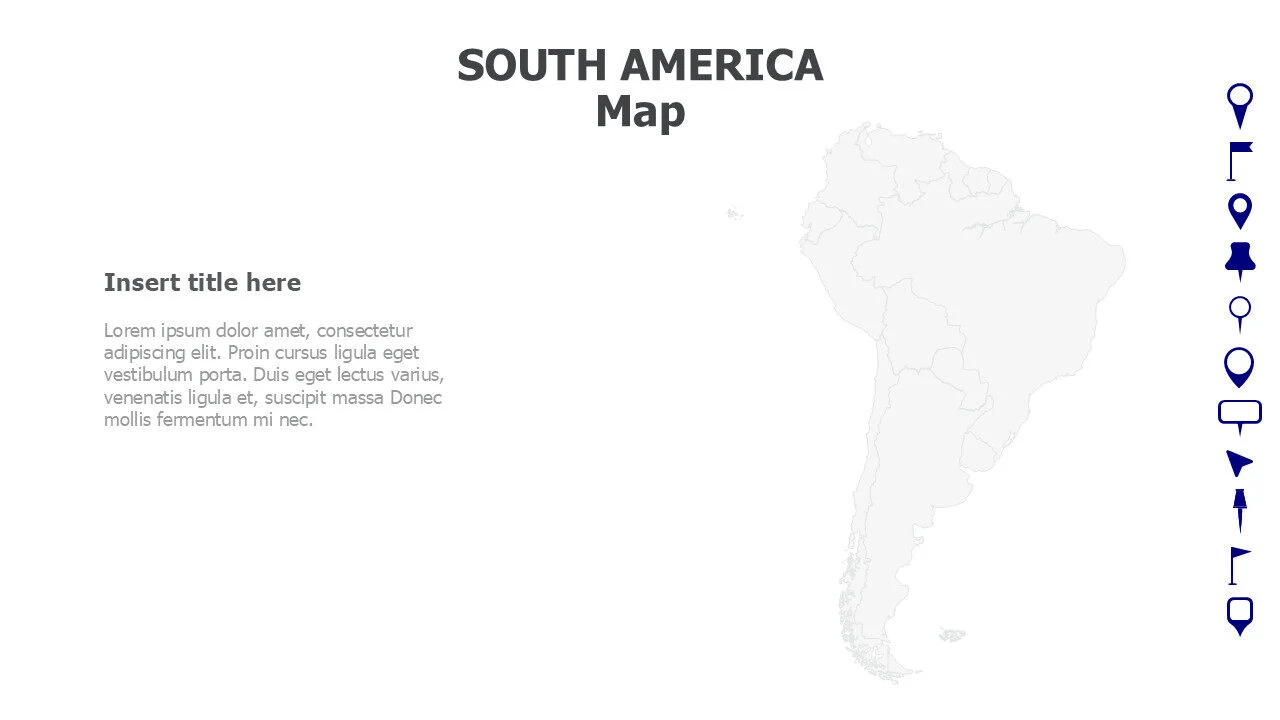 SOUTH AMERICA map
