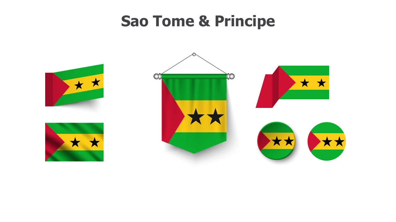 Sao Tome and Principe flags