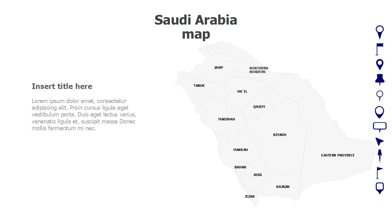 Saudi Arabia map with names 177