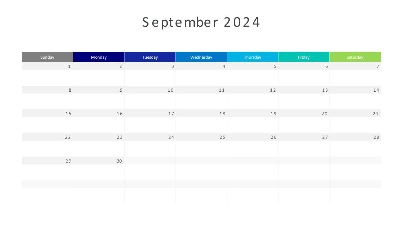 September 2024 calendar