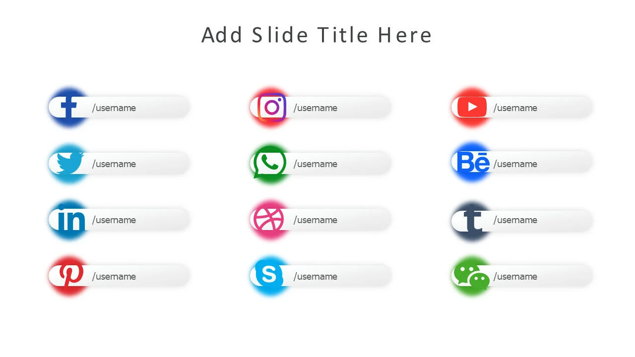 Social media icons 6