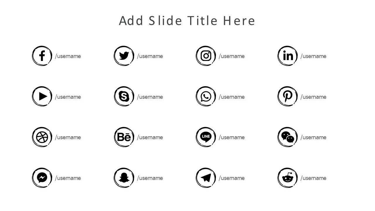 Social media template brush
