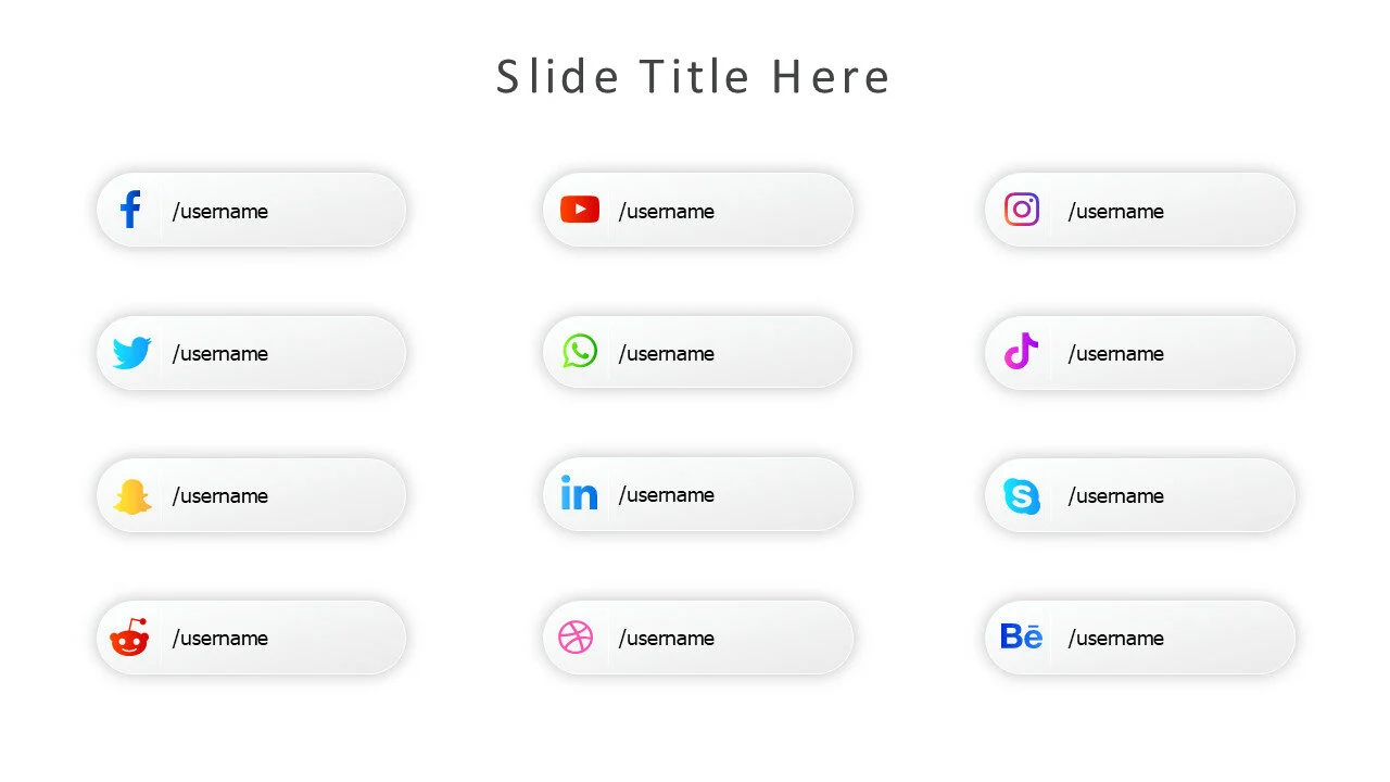 Social media template