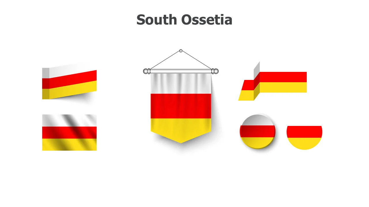 South Ossetia flags