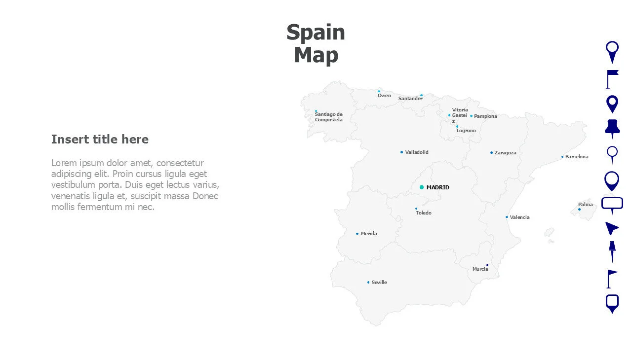 Spain Map with names 40