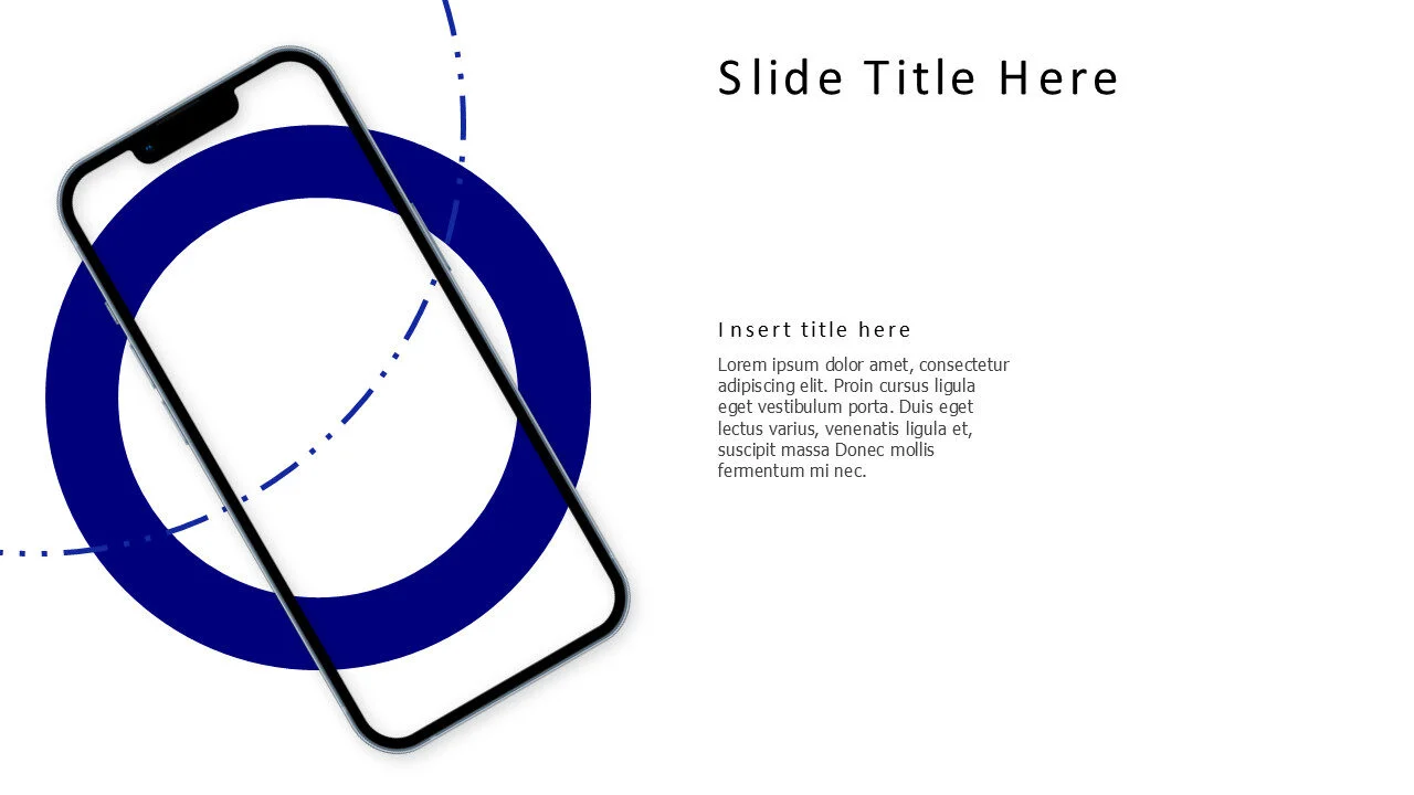 Titled mobile left with circles