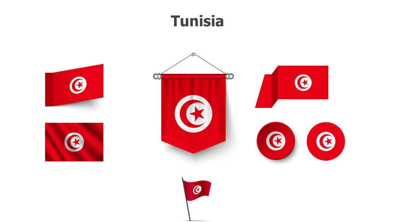 Tunisia flags