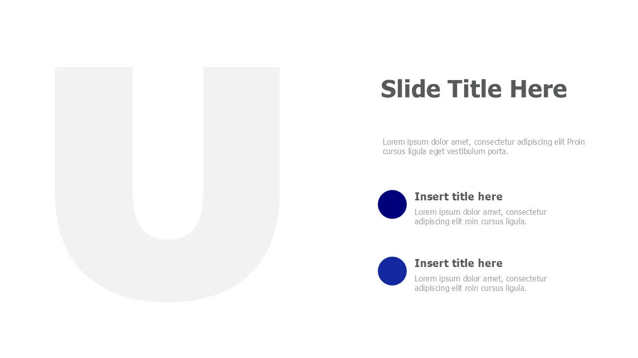 U Letter image placeholder