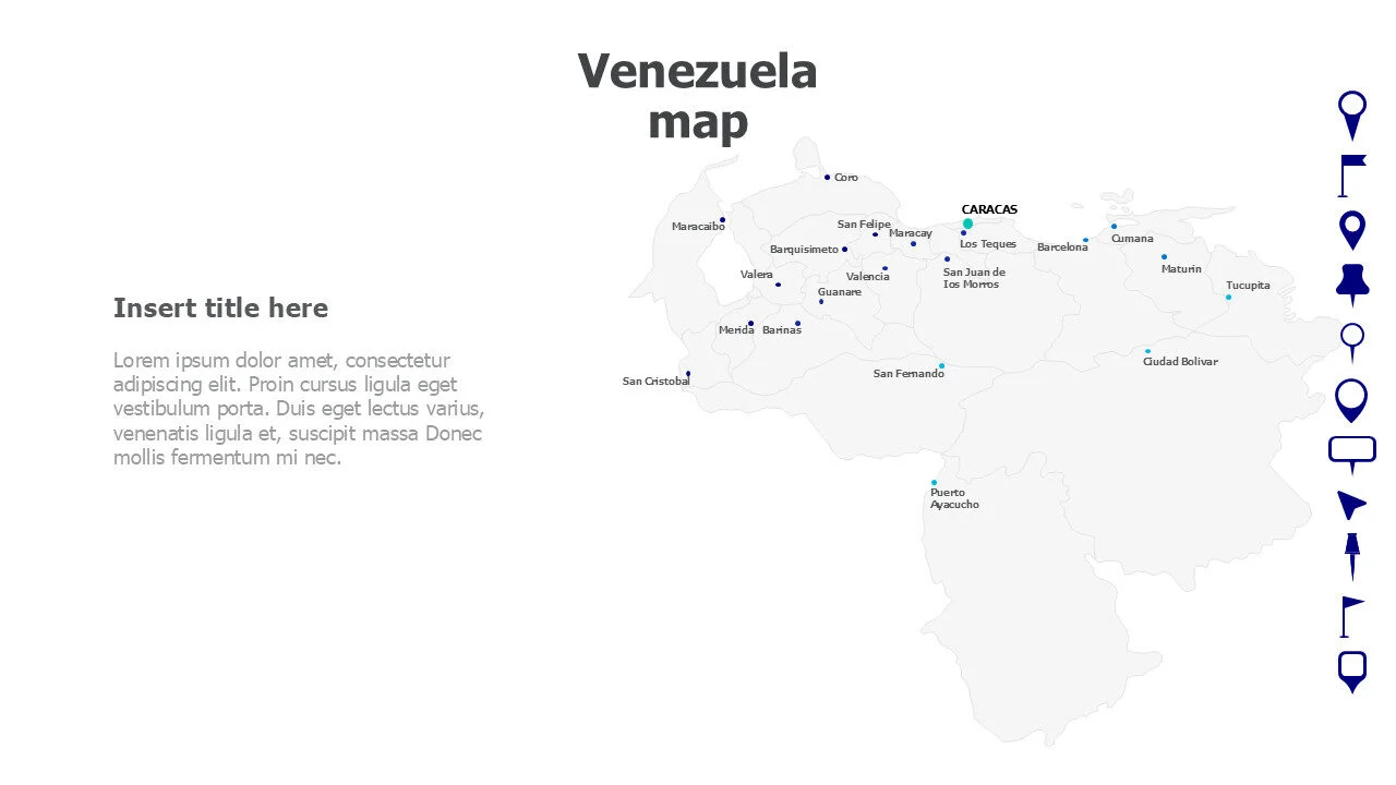 Venezuela Map with names 112