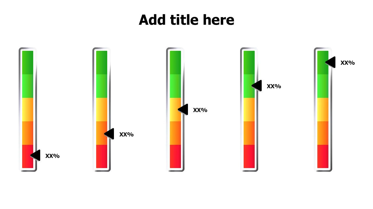 Vertical sliders with indicators
