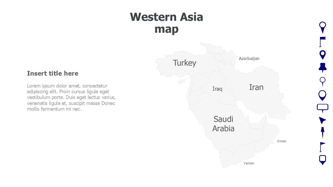 Western Asia map