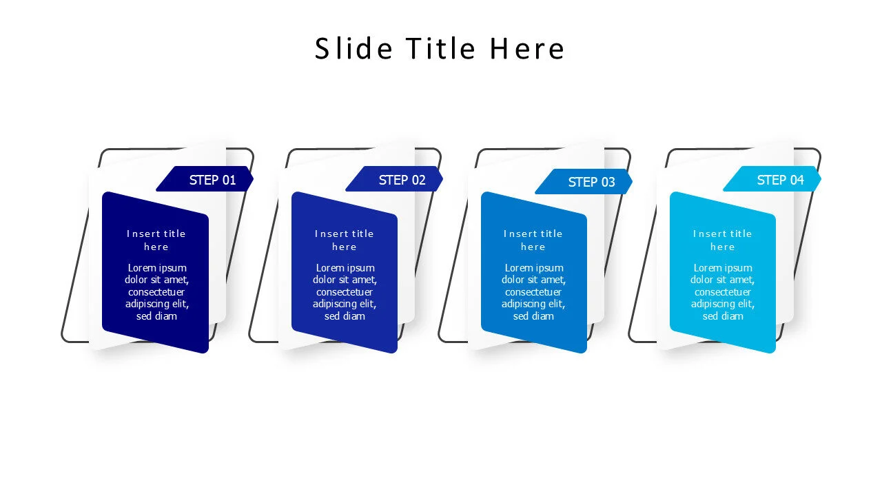 four points skewed shapes multipurpose template