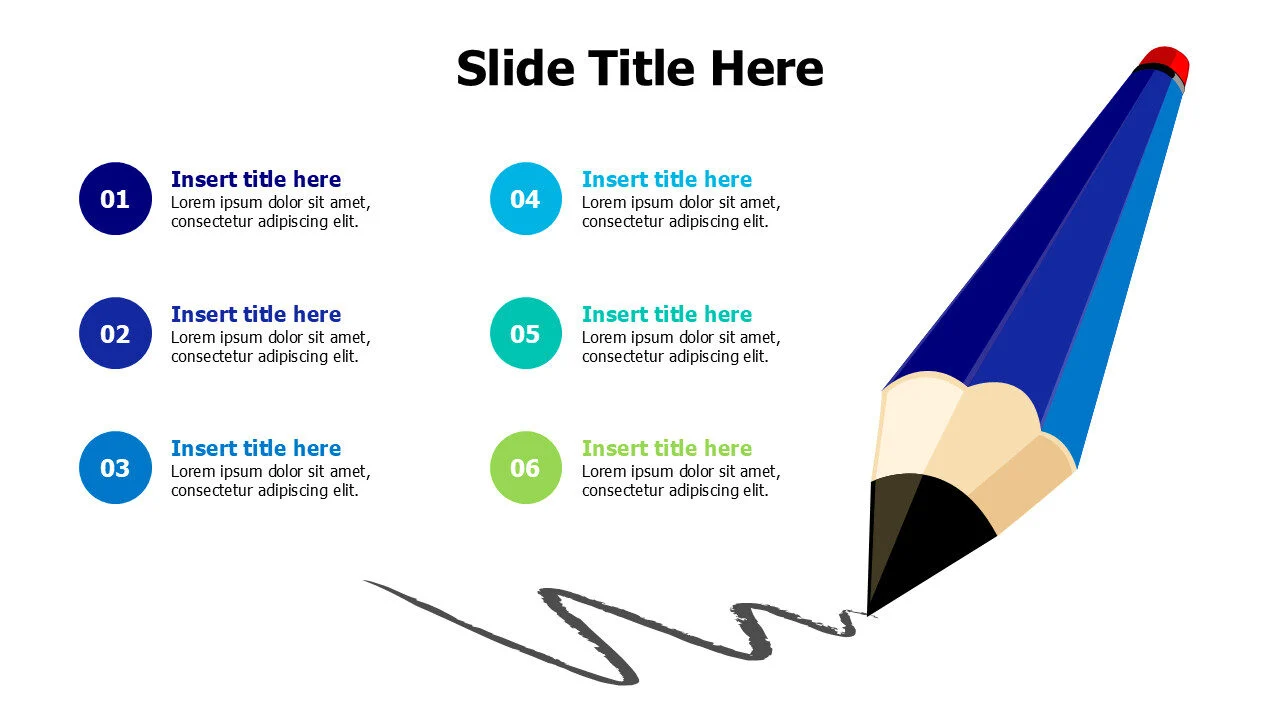 six points beside a 3d pencil