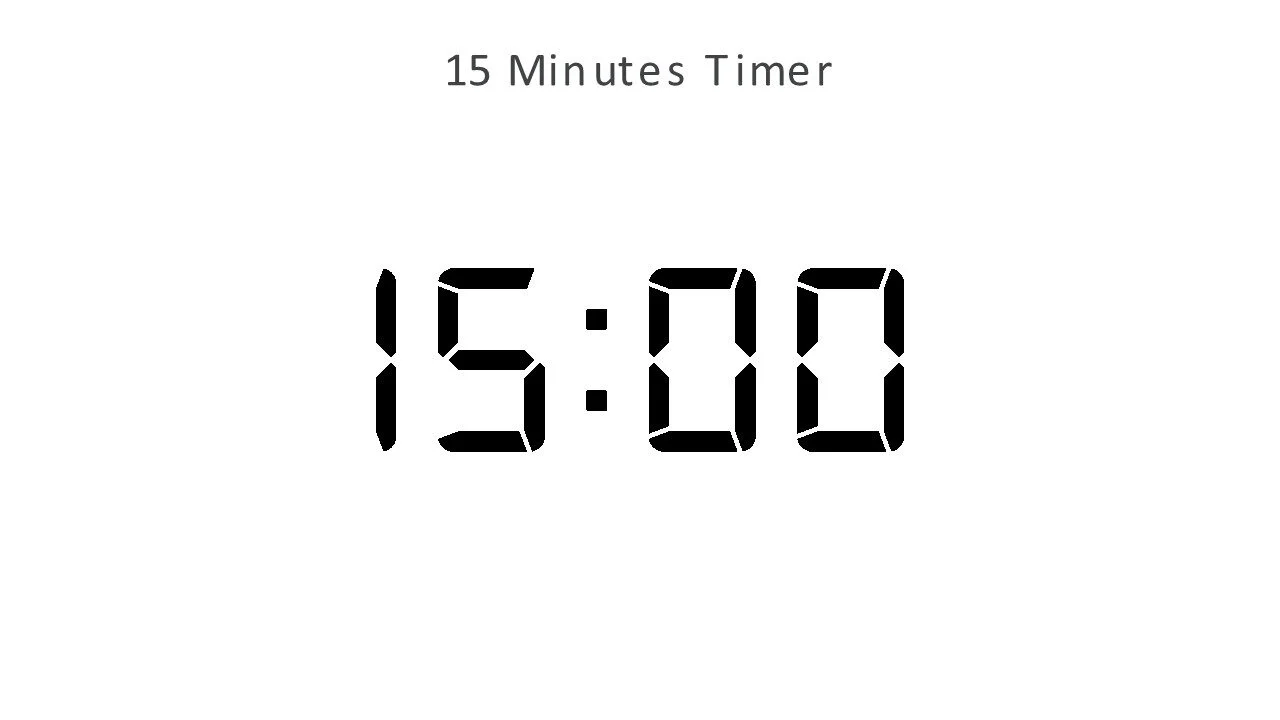 15 minutes timer