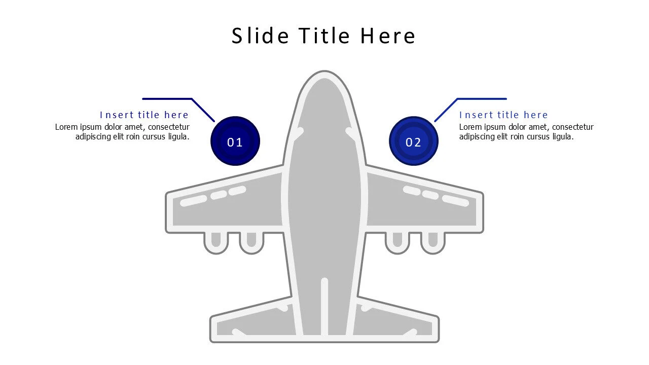 2 points flat airplane infographic v2.0