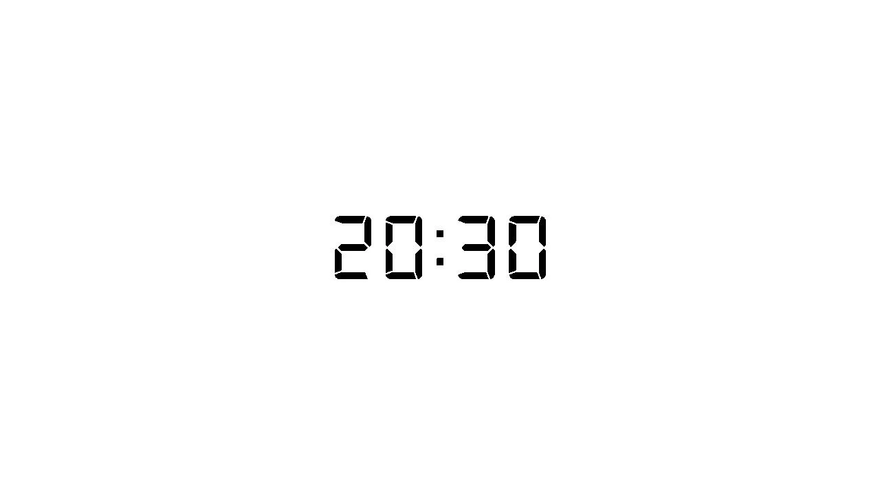 20 minutes and 30 seconds timer