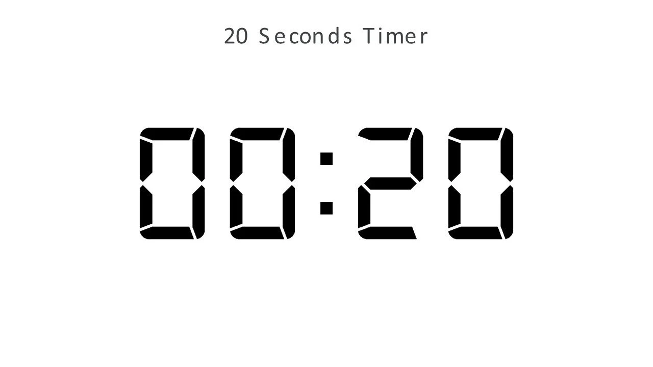 20 seconds timer
