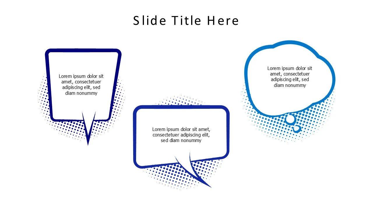 3 cartoonish speech bubbles infographic v2.0