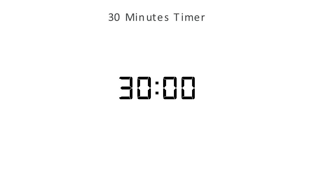 30 minutes timer