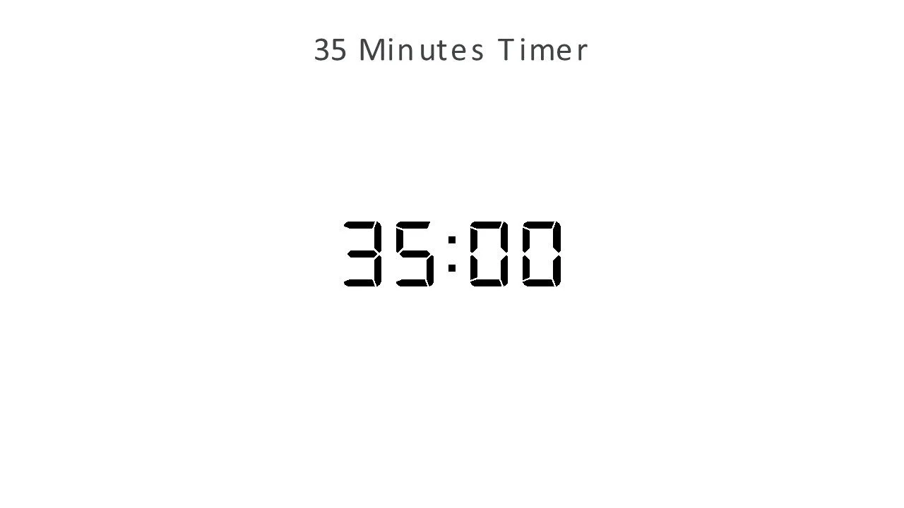 35 minutes timer