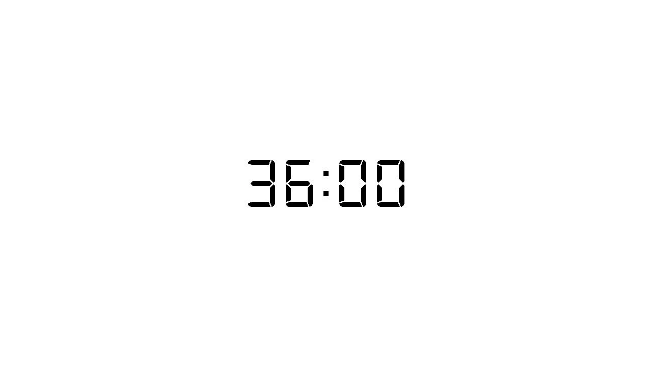 36 minutes timer
