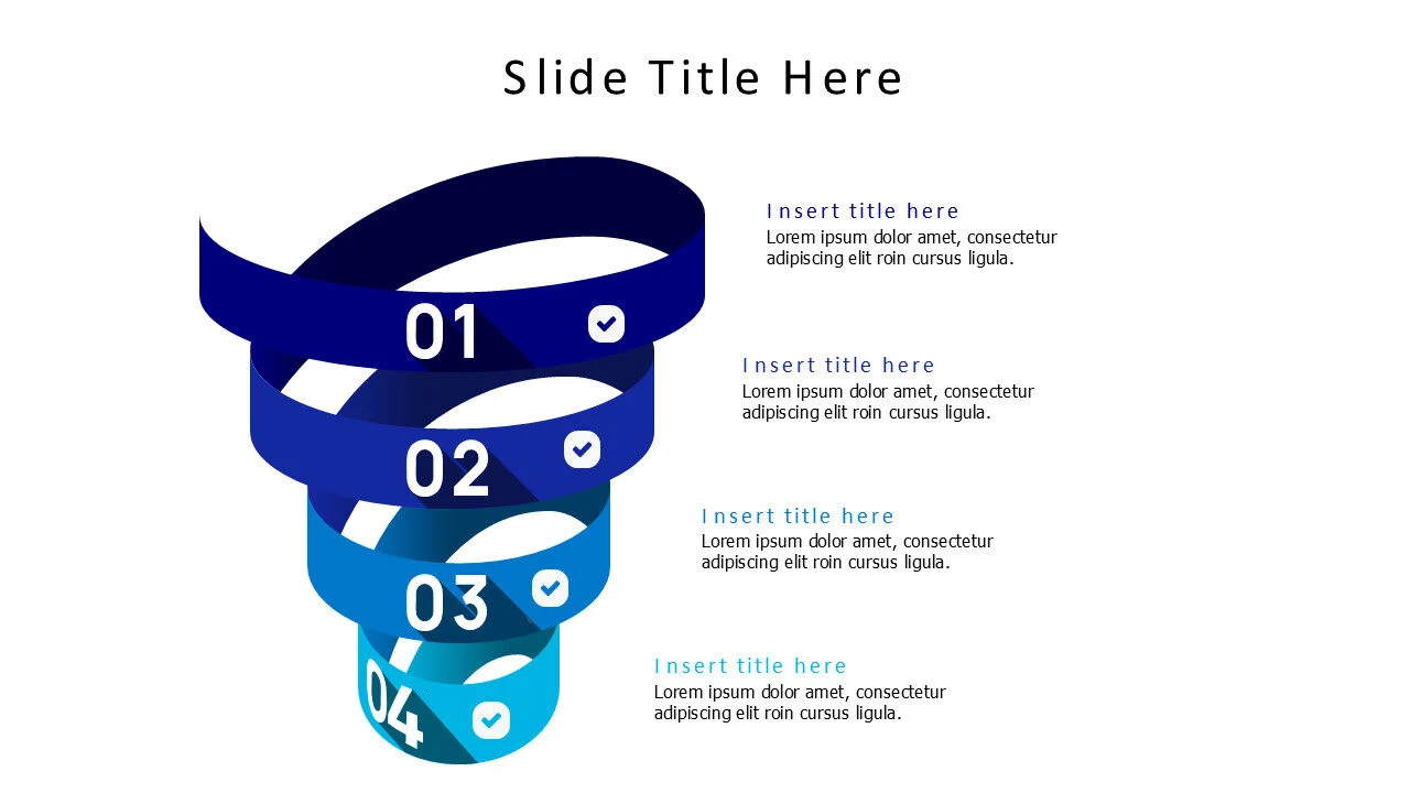 4 points 3d infographic v2.0