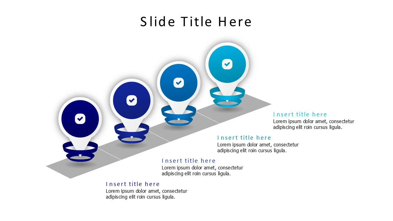 4 points 3d location pins infographic v1.0