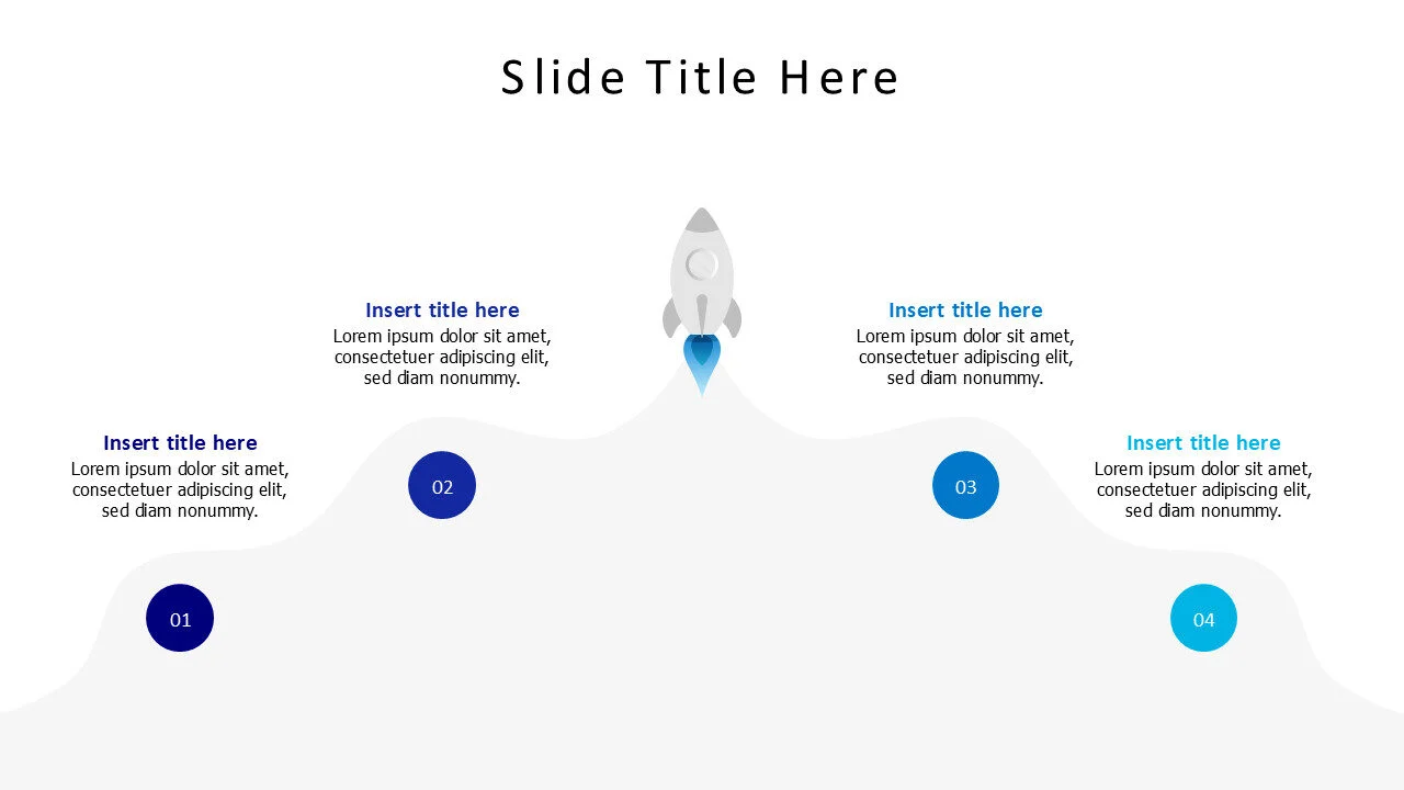 4 points in a rocket smoke infographic