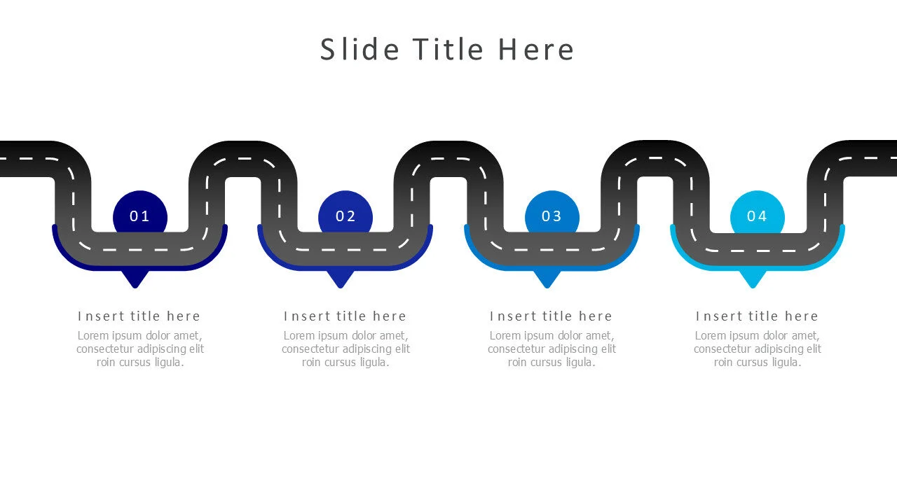 4 points roadmap infographic v11.0