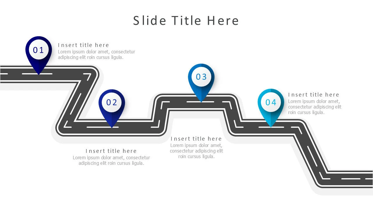 4 points roadmap infographic v6.0