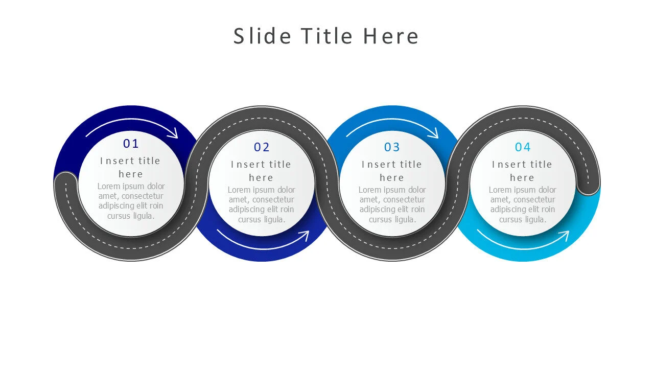 4 points roadmap infographic v9.0