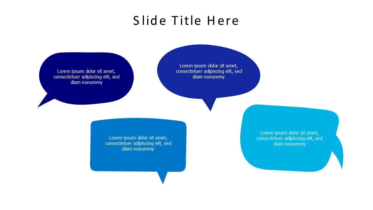 4 speech bubbles infographic v4.0