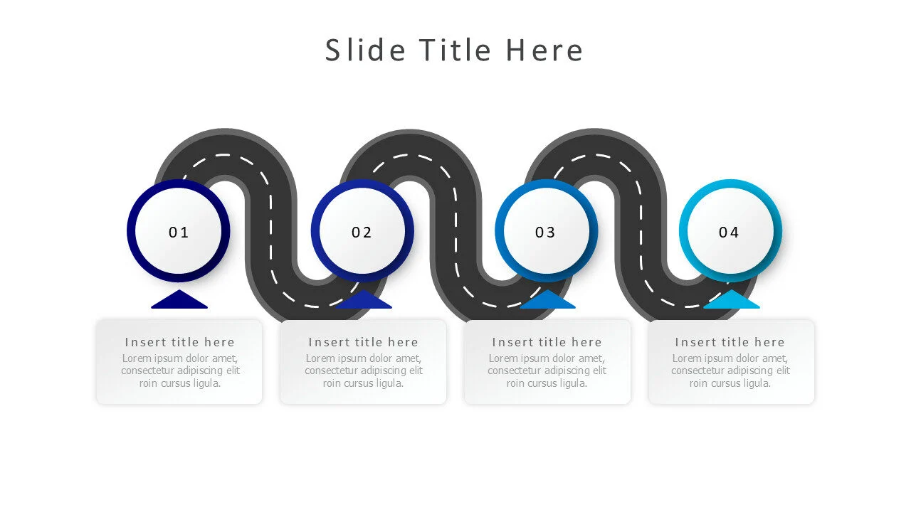 4 steps roadmap infographic v4.0