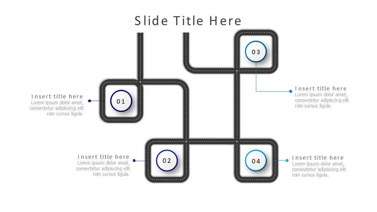 4 steps roadmap infographic v6.0