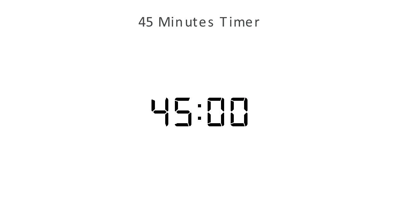 45 minutes timer
