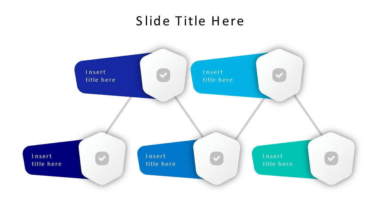 5 points colored figures infographic v2.0