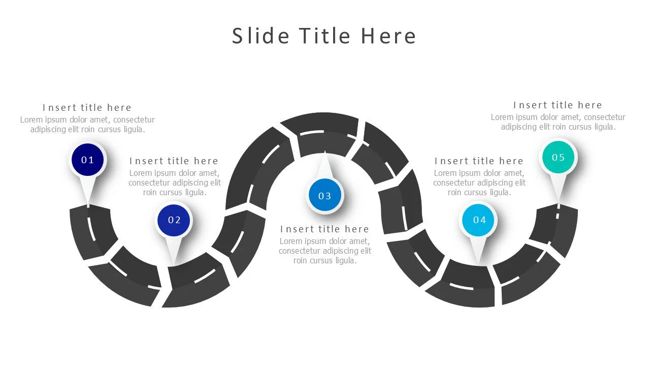 5 steps roadmap infographic v14.0