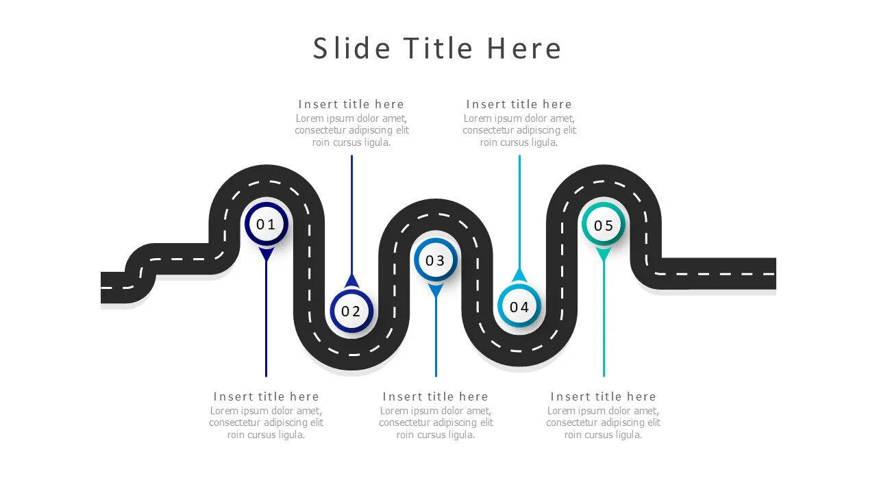 5 steps roadmap infographic v7.0