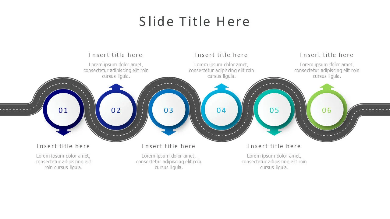6 points roadmap infographic v9.0