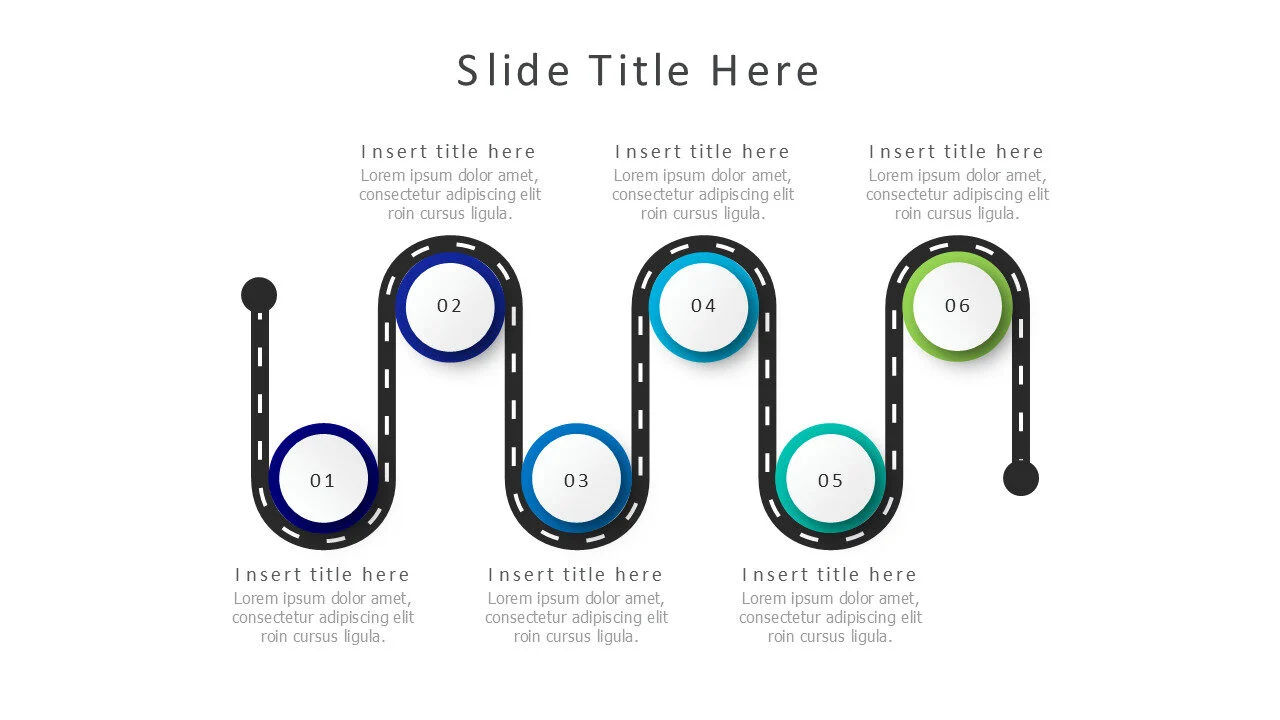 6 steps roadmap infographic v9.0