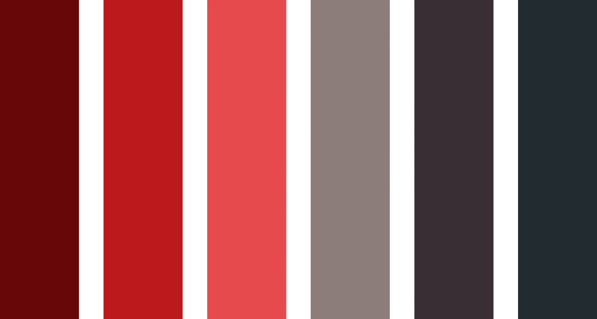 bloodred to gunmetal